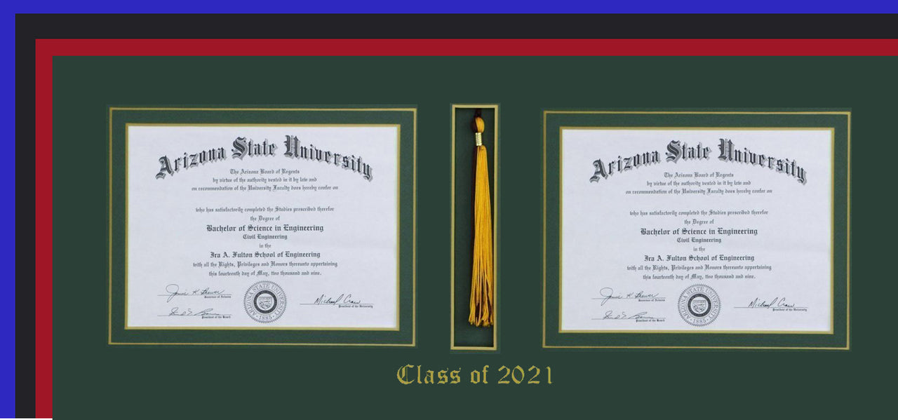 DOUBLE DIPLOMA TASSEL MAT ONLY