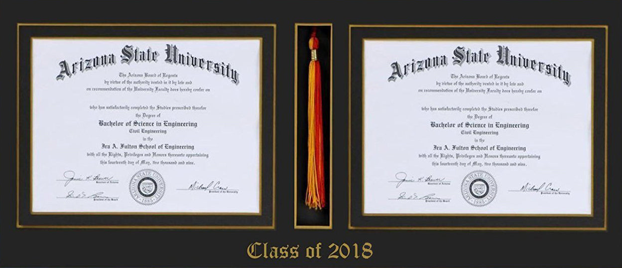 DOUBLE DIPLOMA TASSEL MAT ONLY