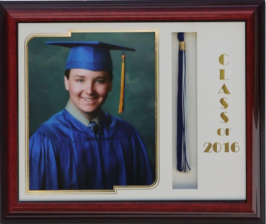 GRADUATION FRAME WITH TASSEL 8X10 PIC BRANDY