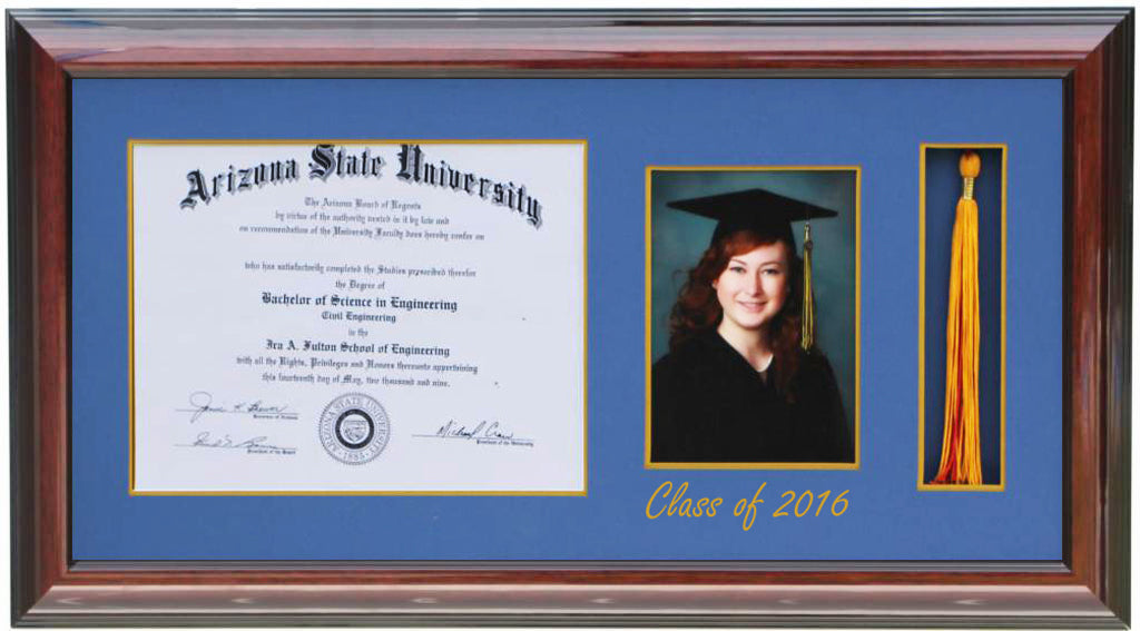 DIPLOMA TASSEL FRAME 5x7 PIC BLACK/RED-H