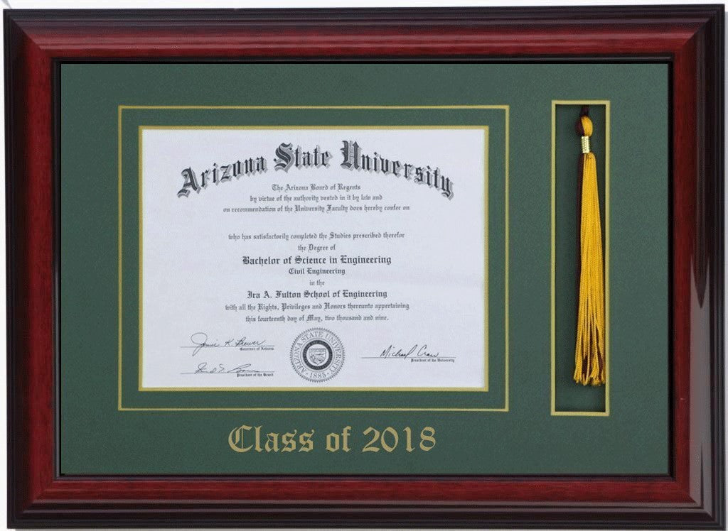 DIPLOMA TASSEL FRAME BRANDY/BLACK