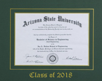 SINGLE DIPLOMA MAT ONLY