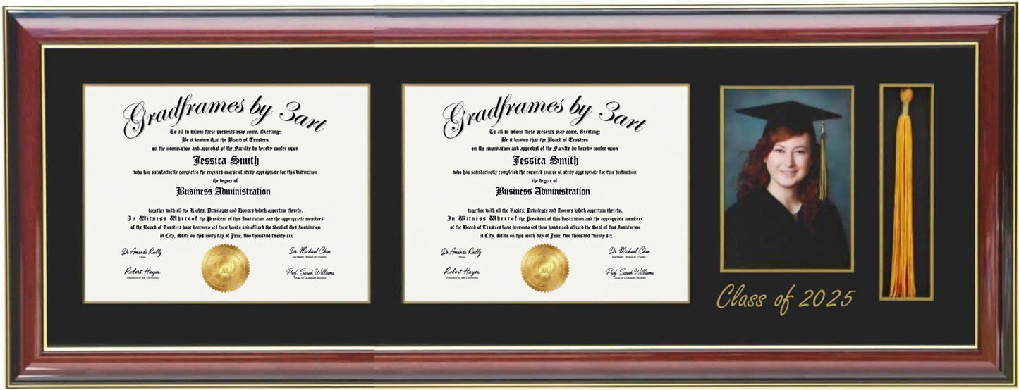 Double Diploma Tassel and 5x7 picture