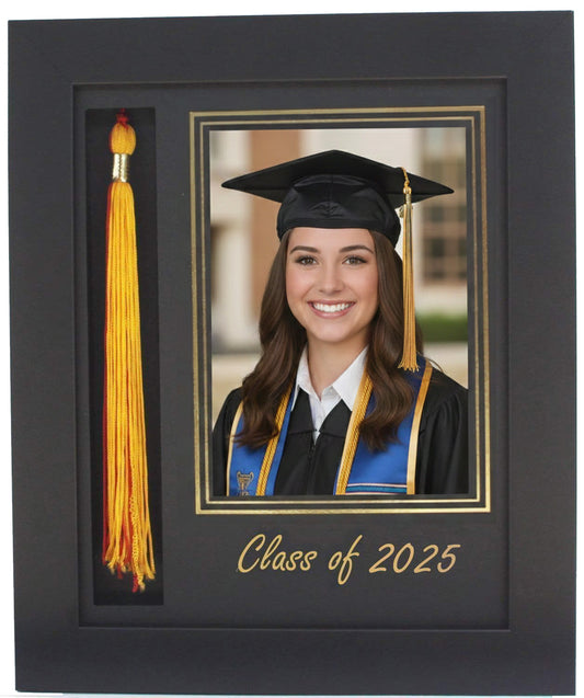 GRADUATION FRAME WITH TASSEL 5X7 PIC BLACK-B