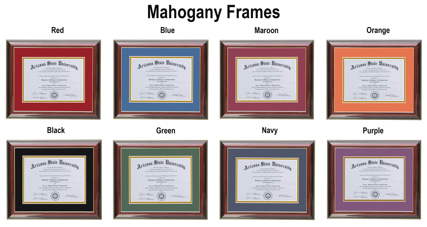 Custom black  wood diploma frame with a high-gloss finish, Handcrafted, featuring a double mat in black and gold ,6x8,7x9,8x10,8.5x11,9x12,10x12,10x13,11x14,12x15,12x16,11x17,14x17,14x18,13.5x15.5,8.25x11.75