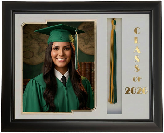GRADUATION TASSEL 8X10 PICTURE FRAME BLACK/WHITE #43
