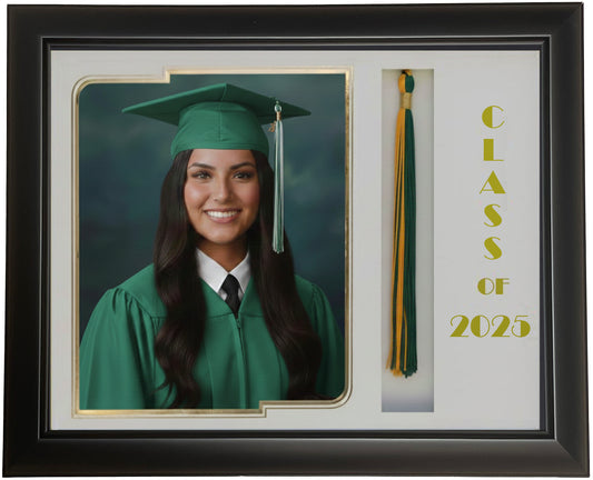 GRADUATION TASSEL 8X10 PICTURE FRAME BLACK/WHITE #43