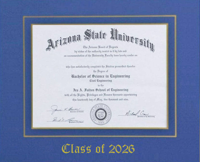 SINGLE DIPLOMA MAT ONLY