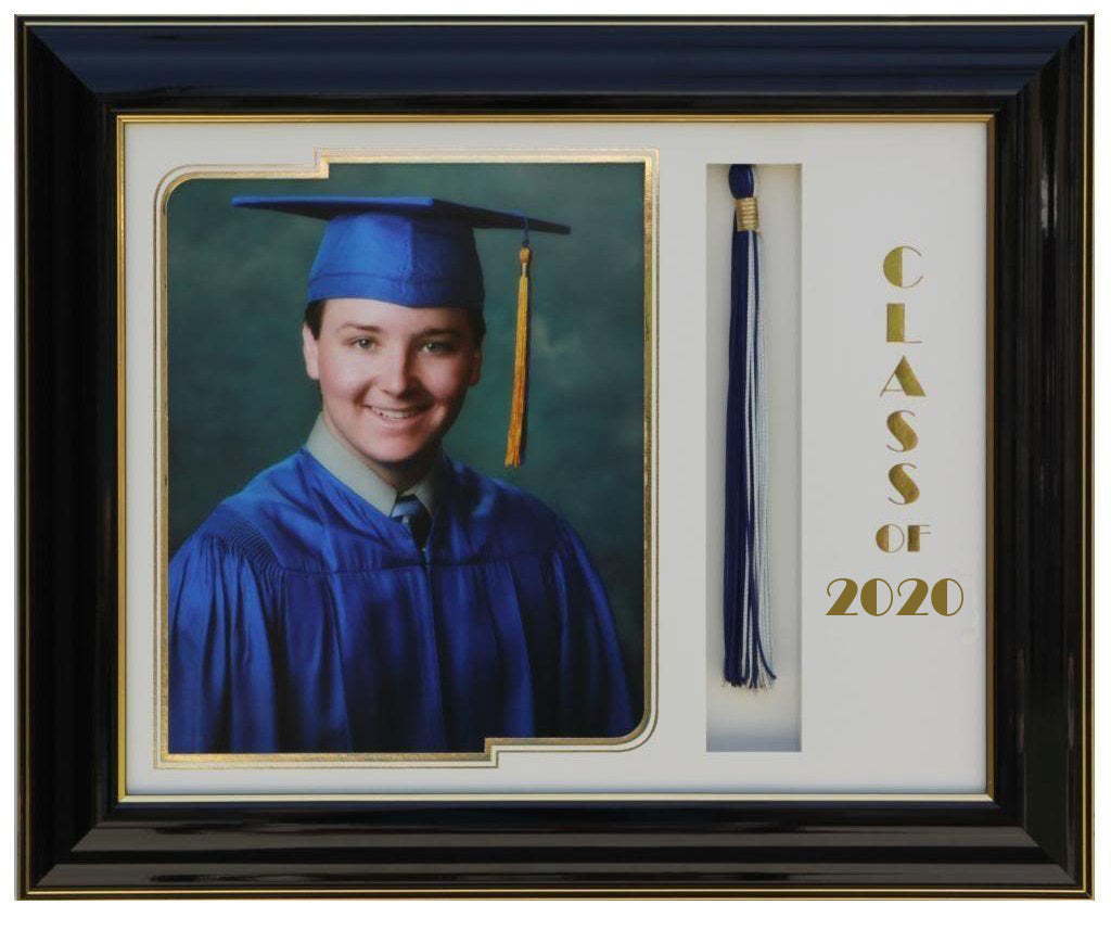 GRADUATION FRAME WITH TASSEL 8X10 PIC BLACK