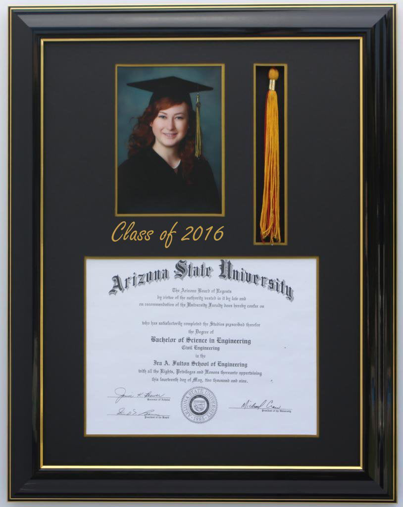 DIPLOMA TASSEL FRAME 5x7 PIC BLACK-SQ