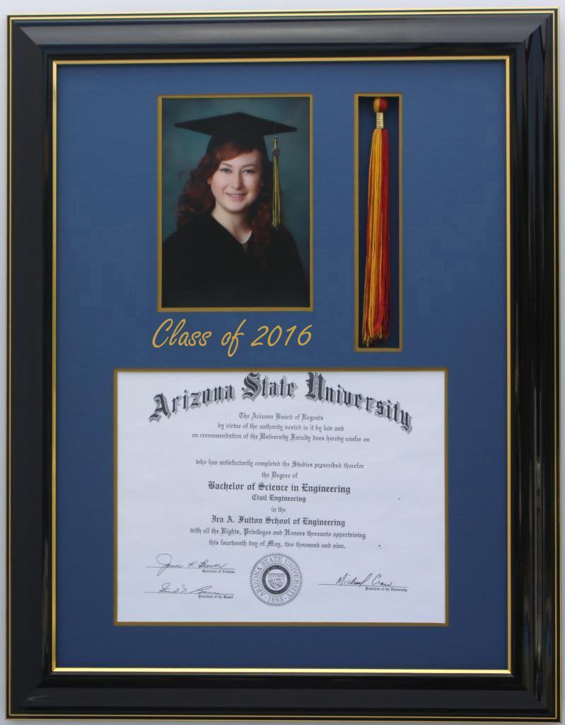 DIPLOMA TASSEL FRAME 5x7 PIC BLACK-SQ