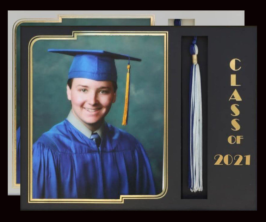 GRADUATION MAT 8 X 10 PICTURE AND TASSEL ( 11x14 )