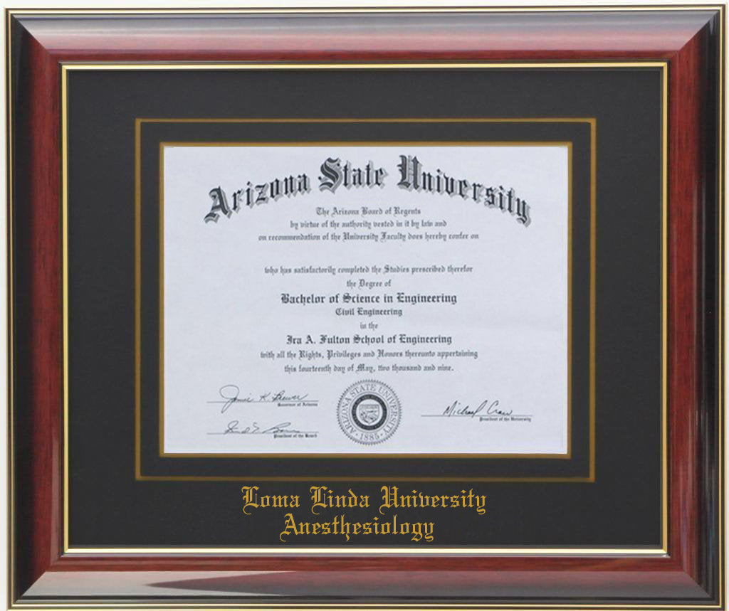 DIPLOMA FRAME BLACK/BLUE
