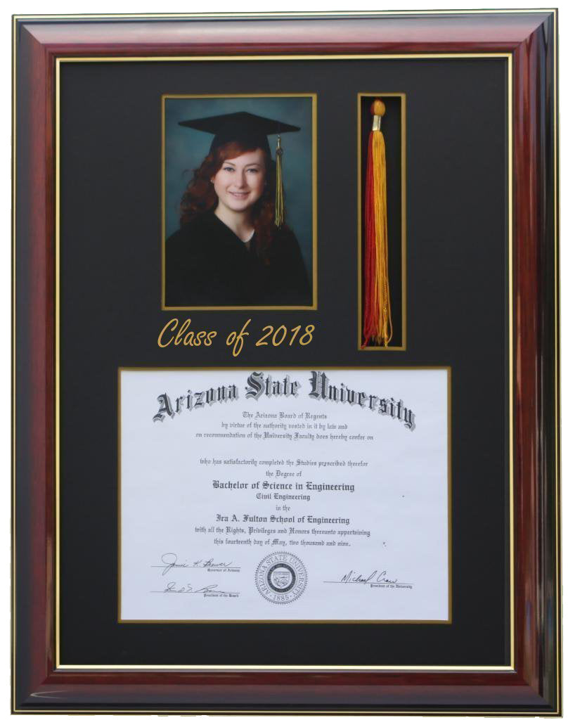 DIPLOMA TASSEL FRAME 5x7 PIC BLACK-SQ