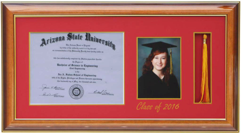 DIPLOMA TASSEL FRAME 5x7 PIC WALNUT-H